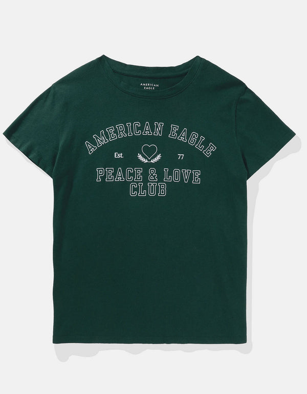 Camiseta AE gráfica con corte ajustado - Verde