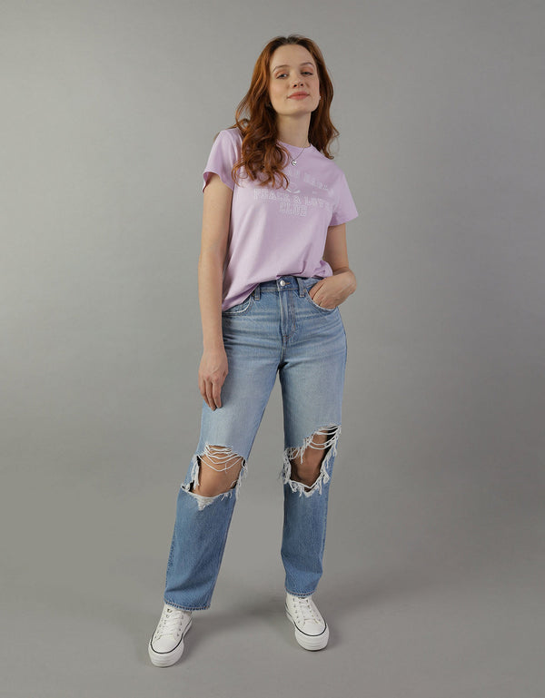 Camiseta AE gráfica con corte ajustado - Rojo
