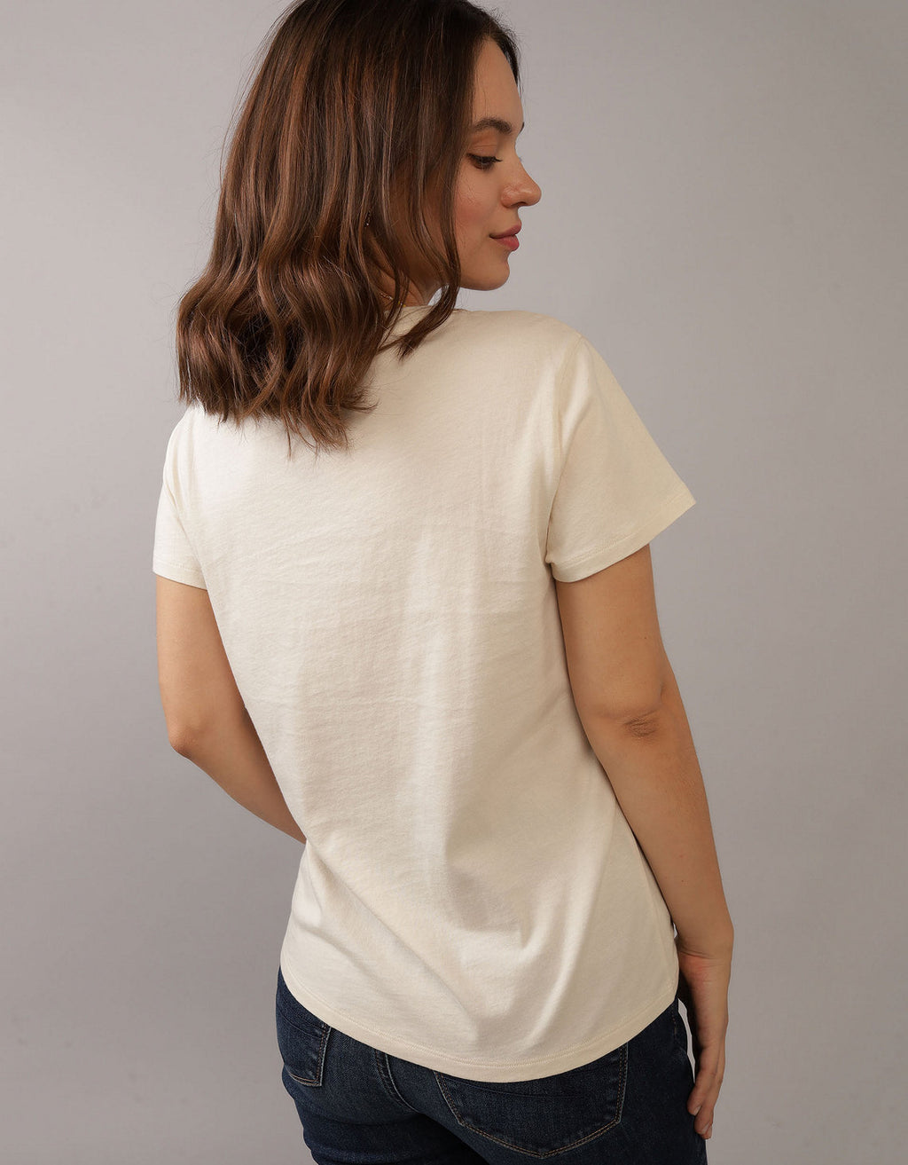 Camiseta AE con estampado manga corta de mujer - Generico 0300_9593_106_ob