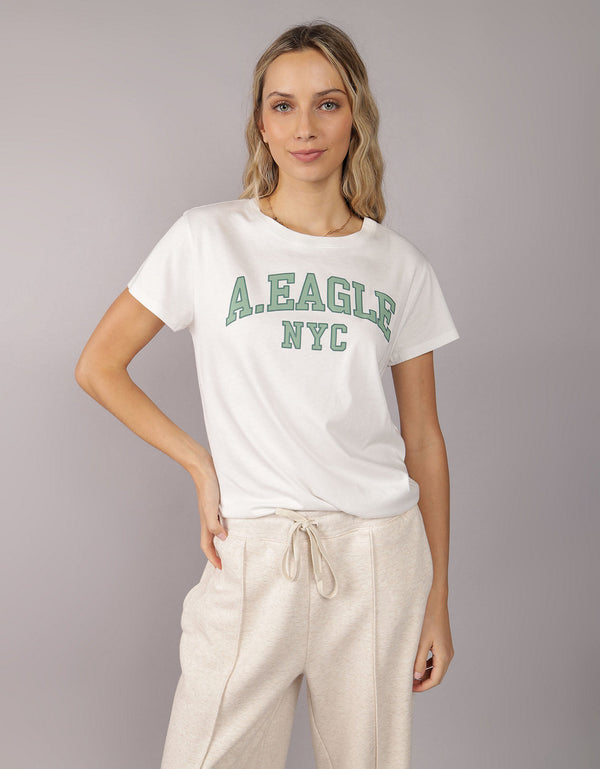 Camiseta con Gráfico Manga Corta Mujer AE - Generico