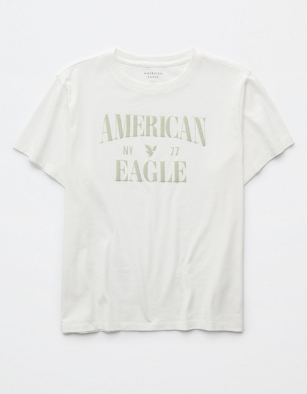 Camiseta con gráfico de mujer AE - Blanco 0300_9931_100_f
