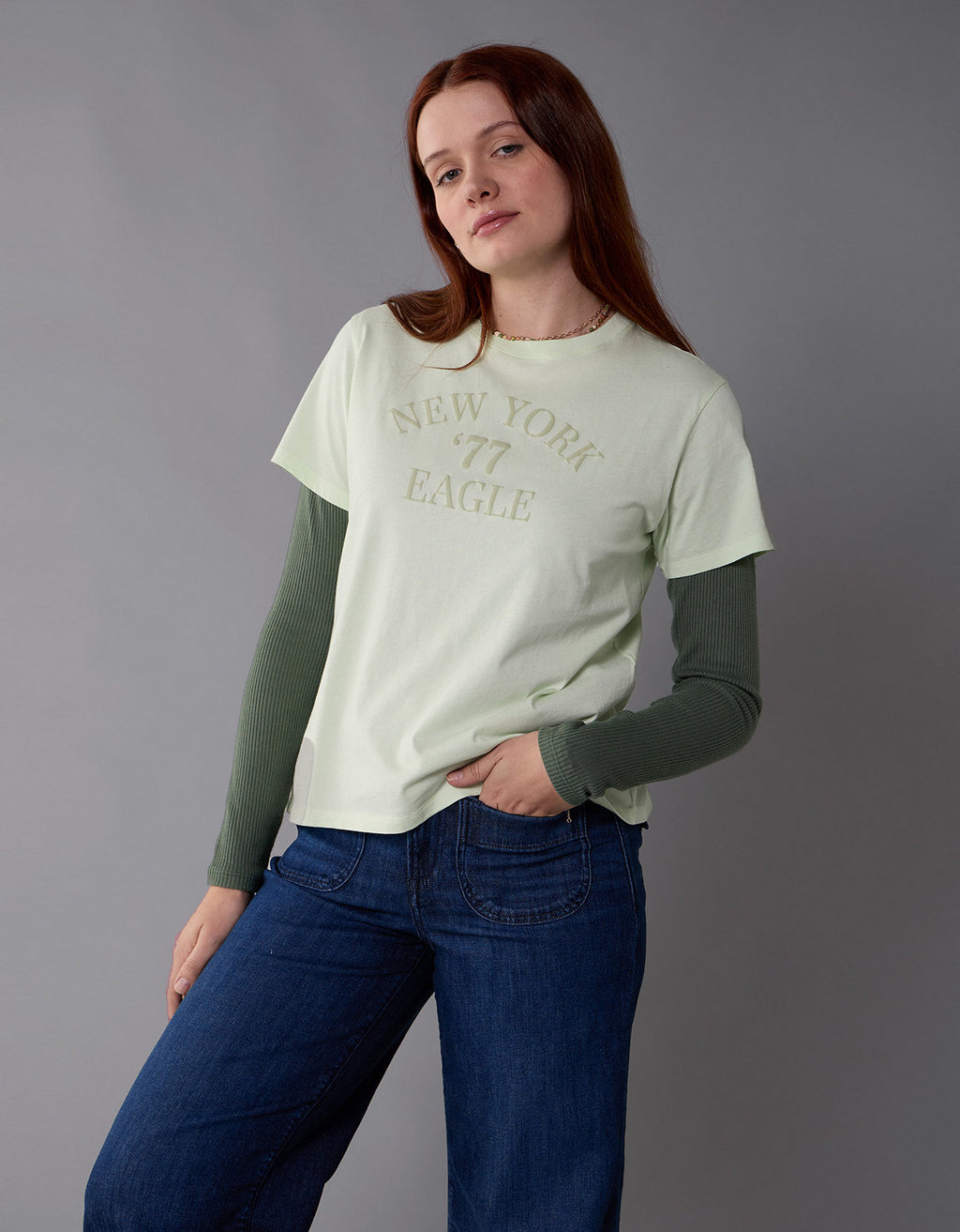 Camiseta con gráfico de mujer AE - Generico 0300_9931_313_of