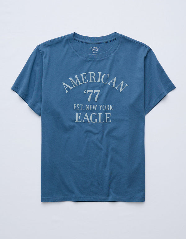 Camiseta con gráfico de mujer AE - Azul