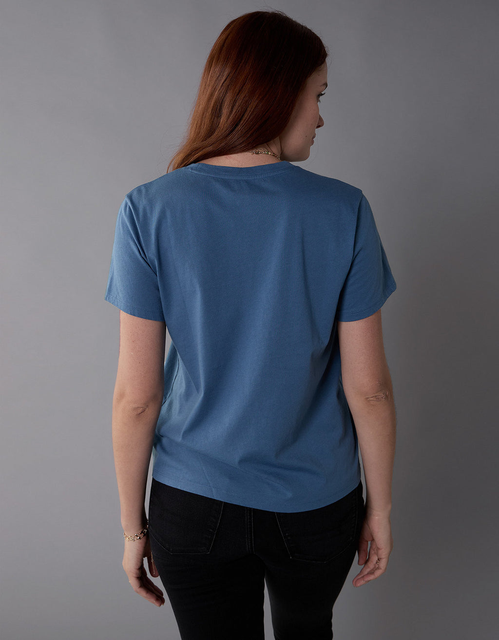 Camiseta con gráfico de mujer AE - Azul 0300_9931_400_ob