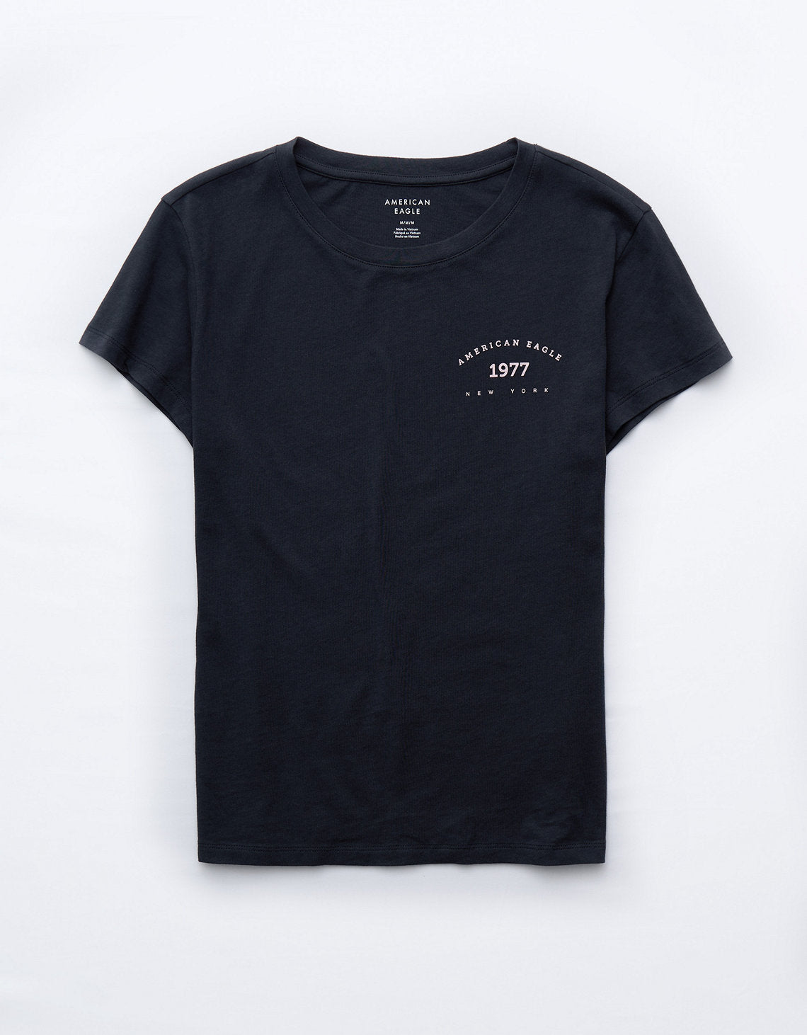 Camiseta con gráfico de mujer AE - Negro 0300_9932_001_f