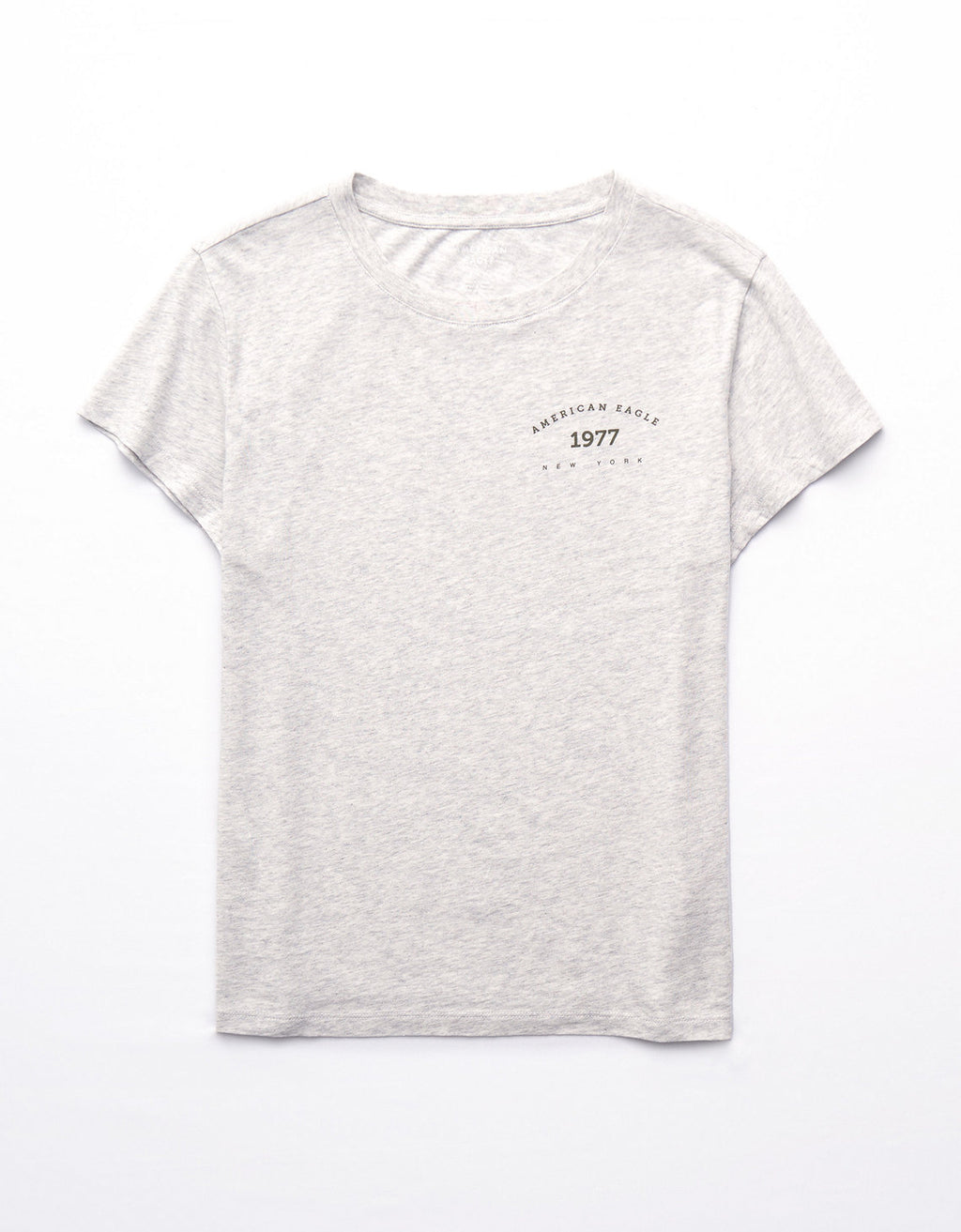 Camiseta con gráfico de mujer AE - Gris 0300_9932_012_f