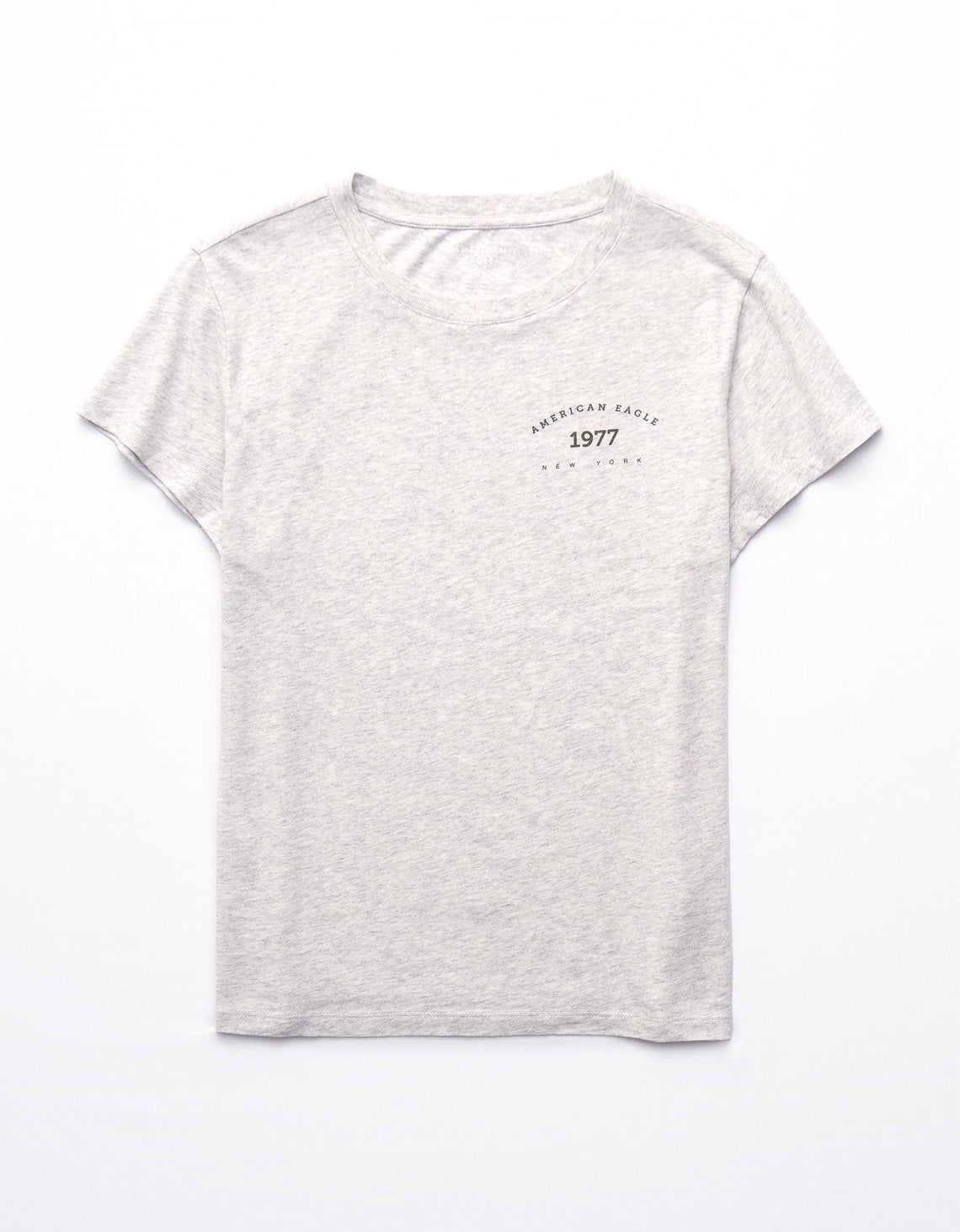 Camiseta con gráfico de mujer AE - Gris 0300_9932_012_f