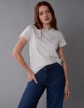 Camiseta con gráfico de mujer AE - Gris 0300_9932_012_of