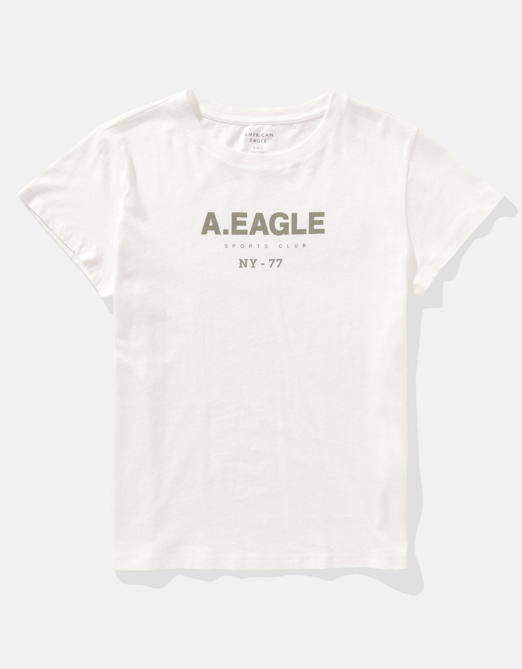 Camiseta con gráfico de mujer AE - Blanco 0300_9932_100_f
