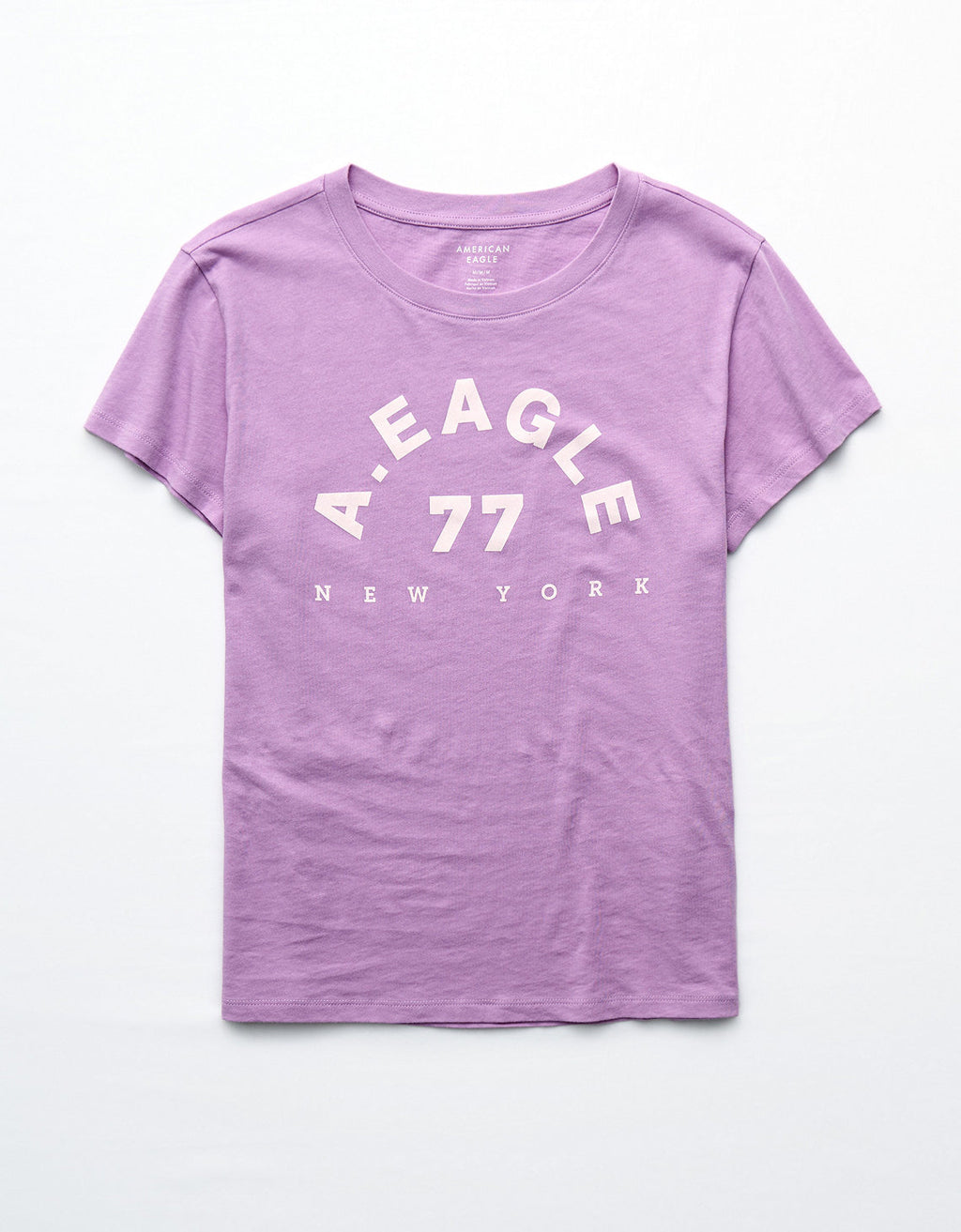 Camiseta con gráfico de mujer AE - Morado 0300_9932_500_f