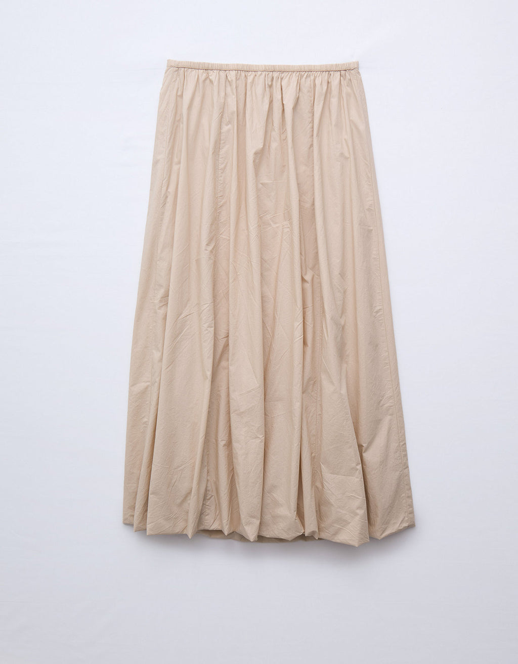 Falda Maxi de Tiro Alto con efecto Globo para Mujer - Beige 0313_5116_676_b