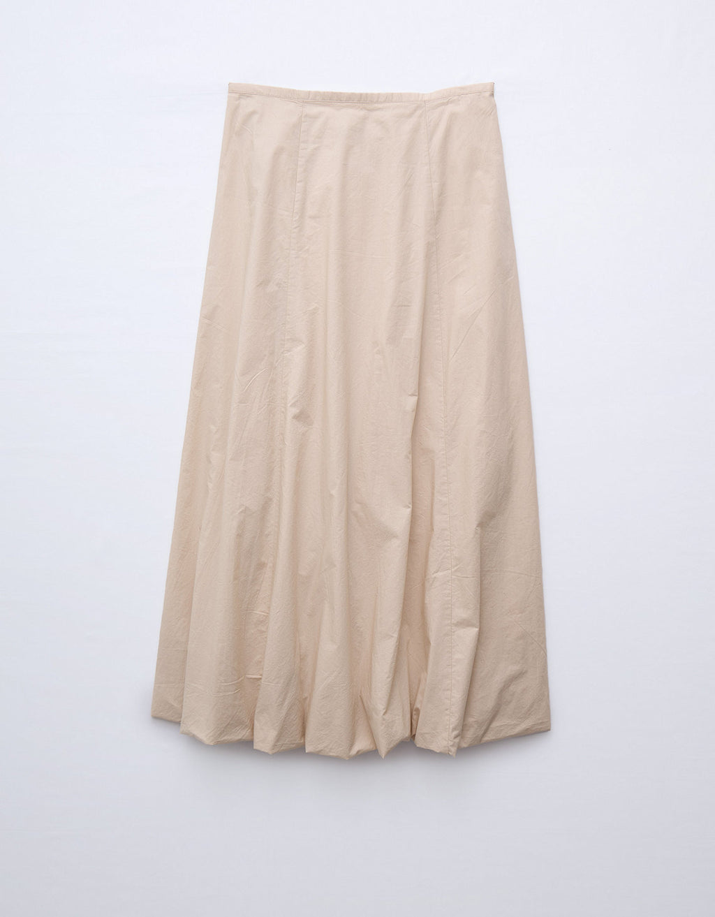 Falda Maxi de Tiro Alto con efecto Globo para Mujer - Beige 0313_5116_676_f