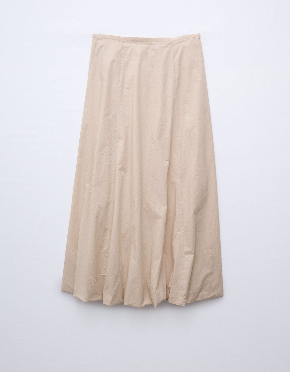 Falda Maxi de Tiro Alto con efecto Globo para Mujer - Beige 0313_5116_676_f