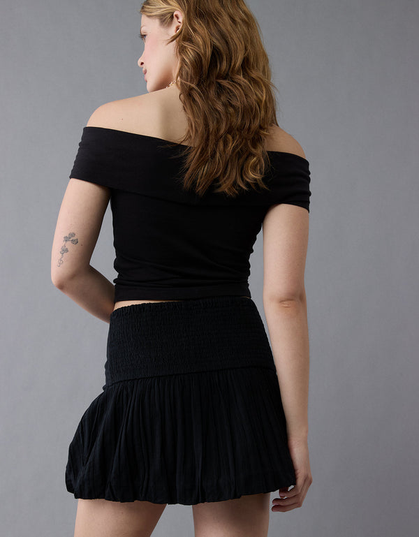Falda Bubble Ae - Negro