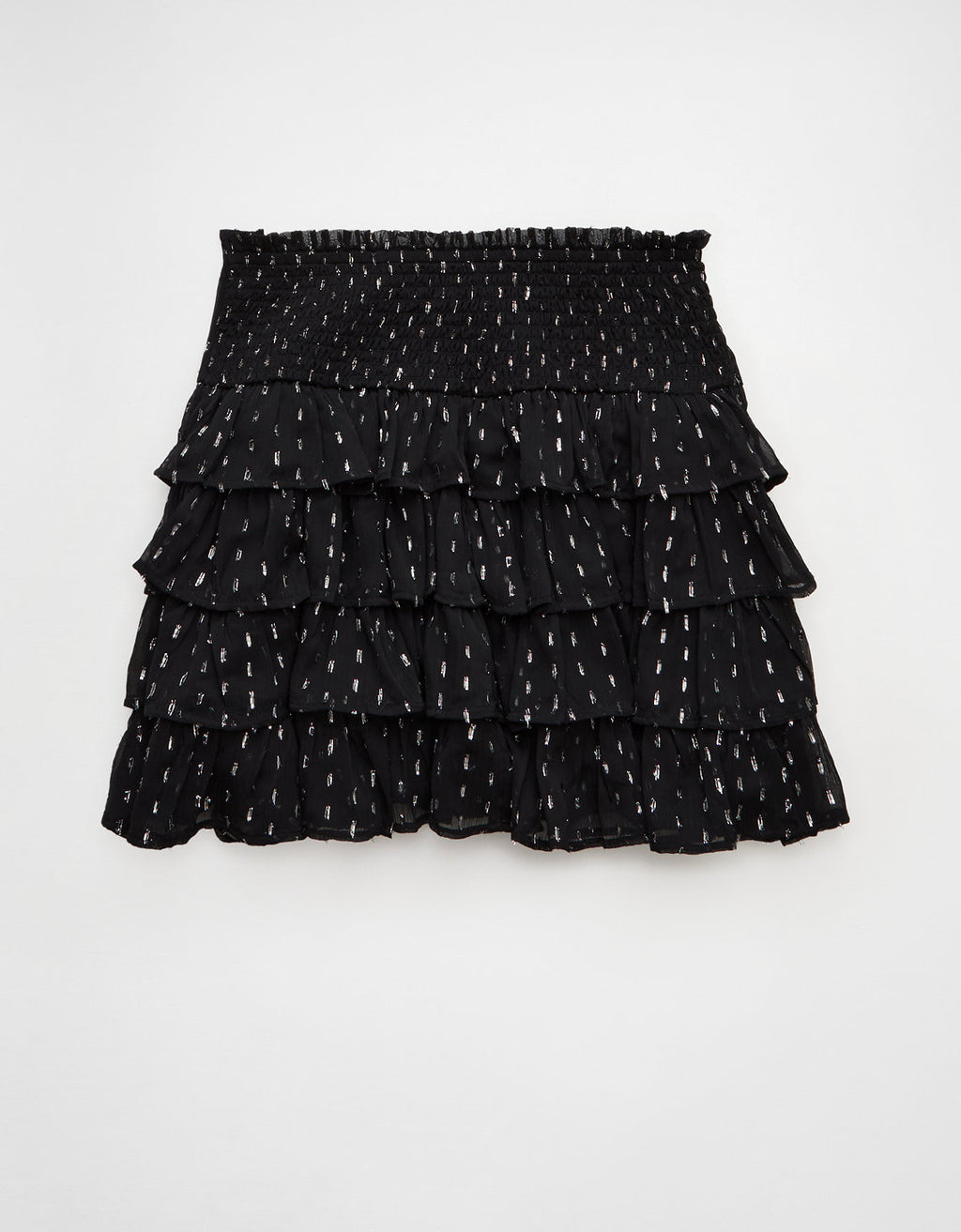 Falda pantalón mini con volante de Ae - Negro 0313_5335_001_b