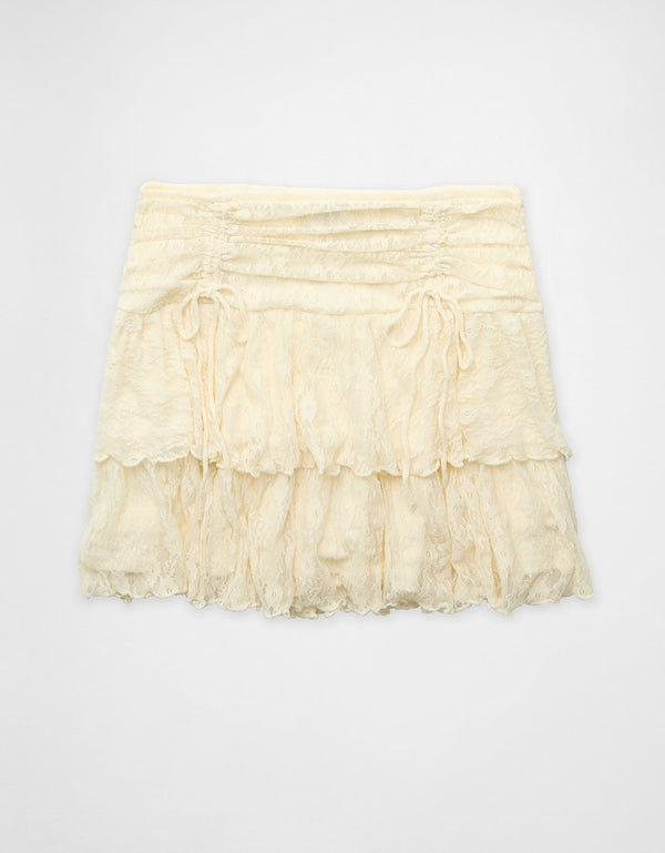 Falda mini de talle alto - Generico