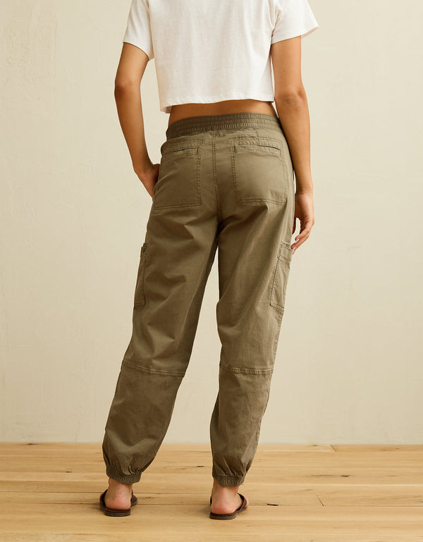 Jogger Baggy de Tiro Alto Ae - Dorado