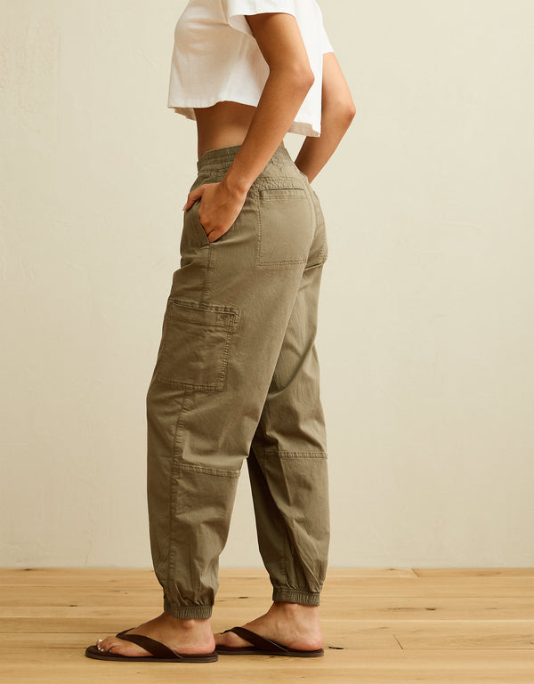 Jogger Baggy de Tiro Alto Ae - Dorado