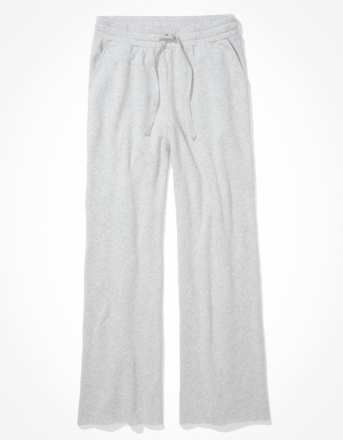 Pantalón AE Fleece Skater de bota ancha - Gris 0329_6432_020_f