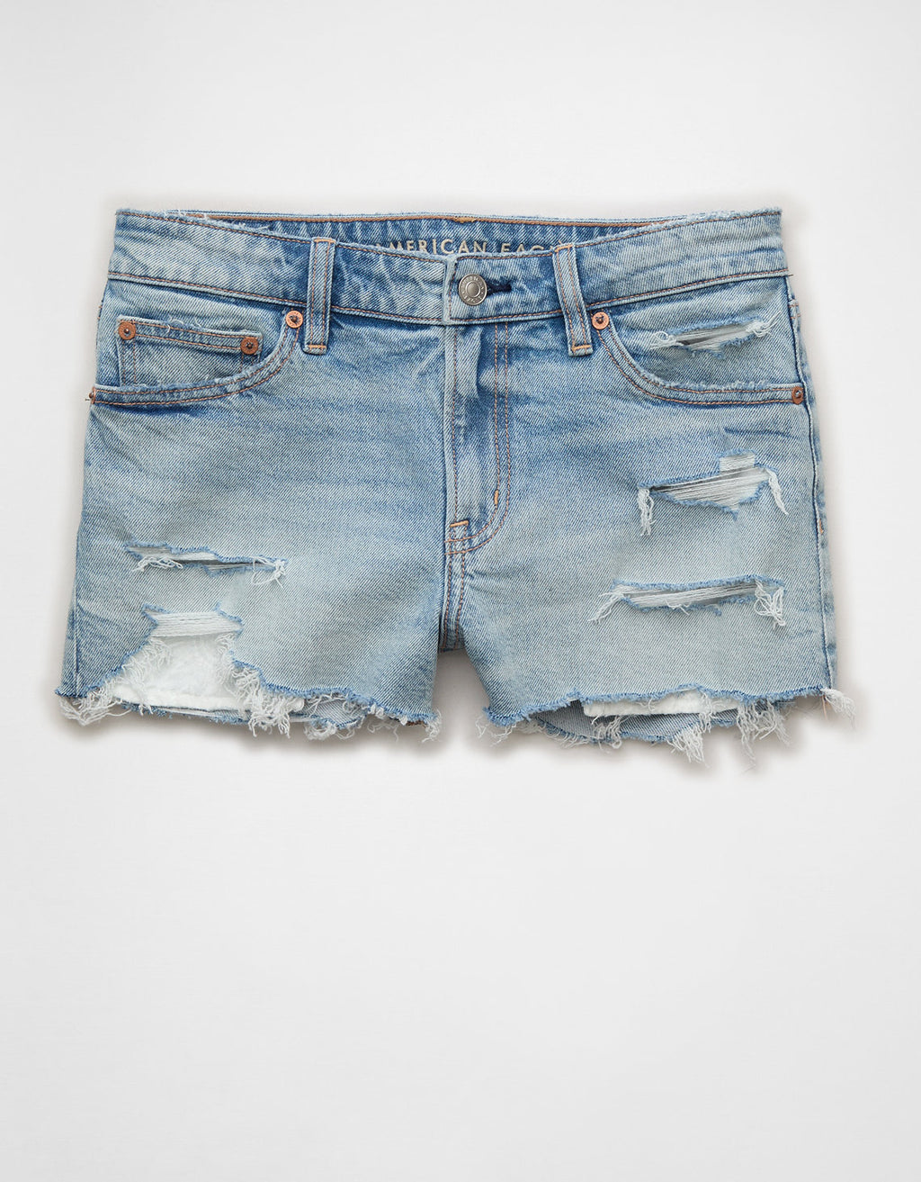 Ae Stretch Shortie Perfecto de Tiro Bajo - Azul 0333_8687_509_f