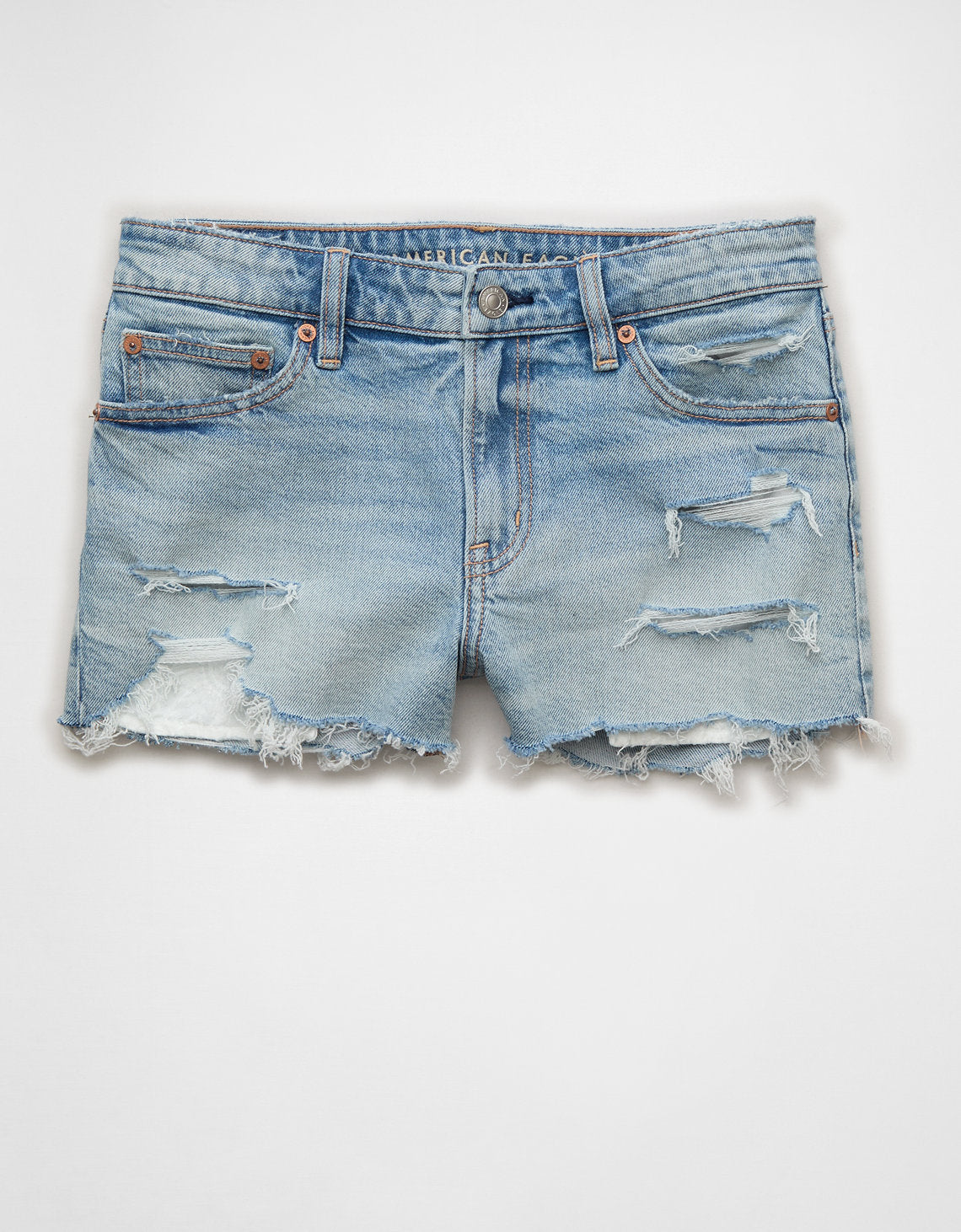 Ae Stretch Shortie Perfecto de Tiro Bajo - Azul 0333_8687_509_f