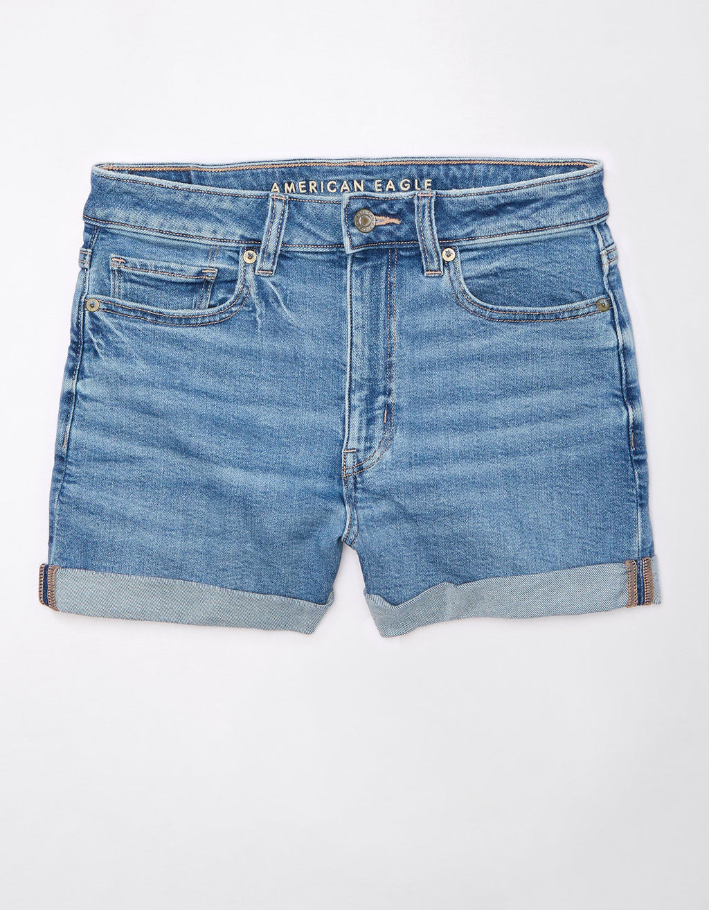 Short Denim Mom con Stretch Mujer AE - Azul 0338_7722_471_f