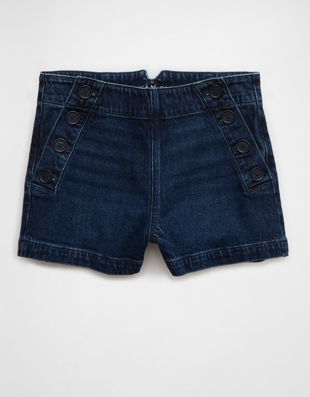 Short de mamá de mezclilla elástica Ae - Azul 0338_8337_738_f