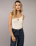 Blusa AE tejida sin mangas de rayas para mujer - Generico 0341_1236_106_of