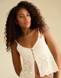 Camiseta sin mangas con botones y vuelo - Beige 0341_1773_106_of