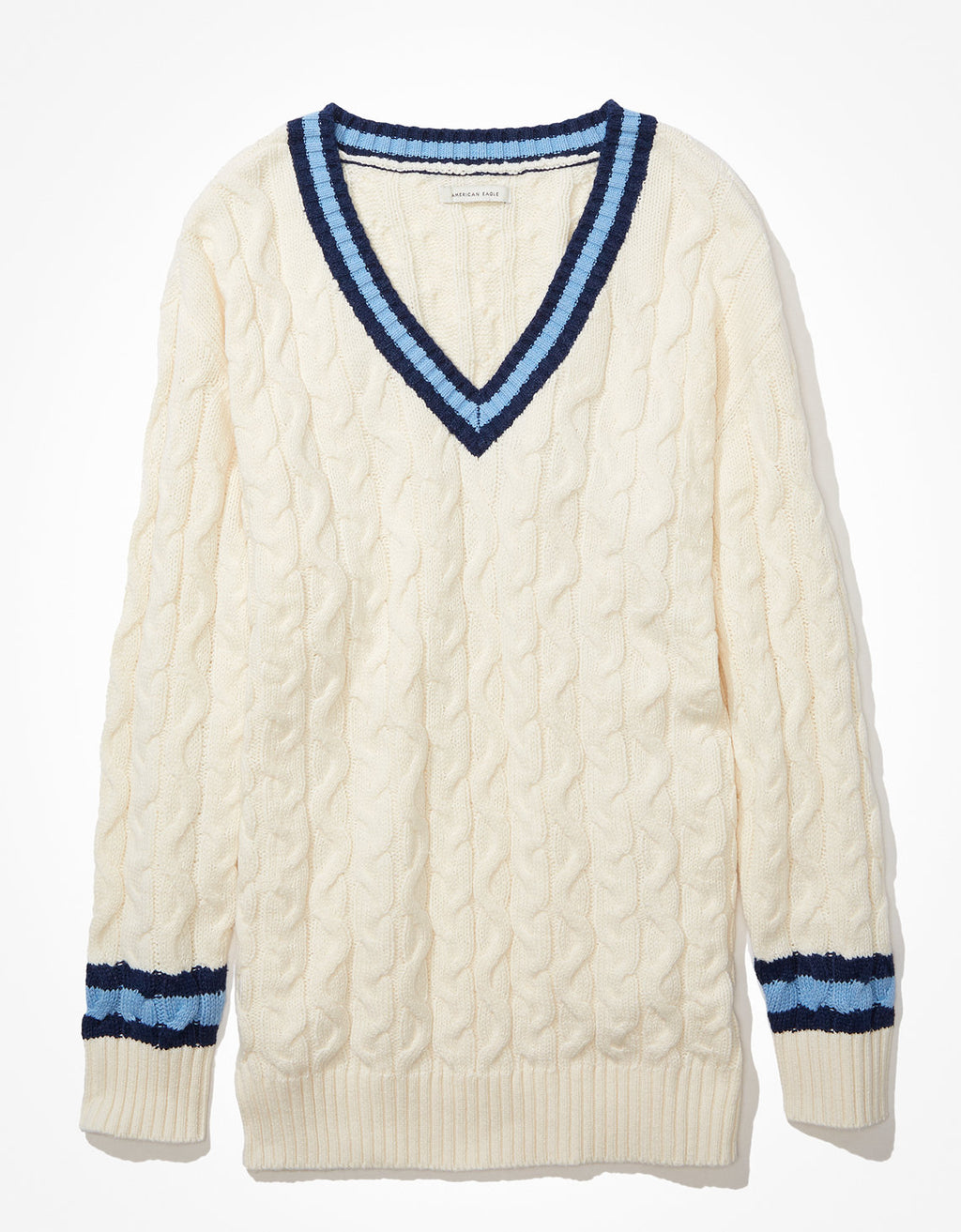 Suéter AE Oversized tejido con cuello en V - Generico 0344_9659_106_f
