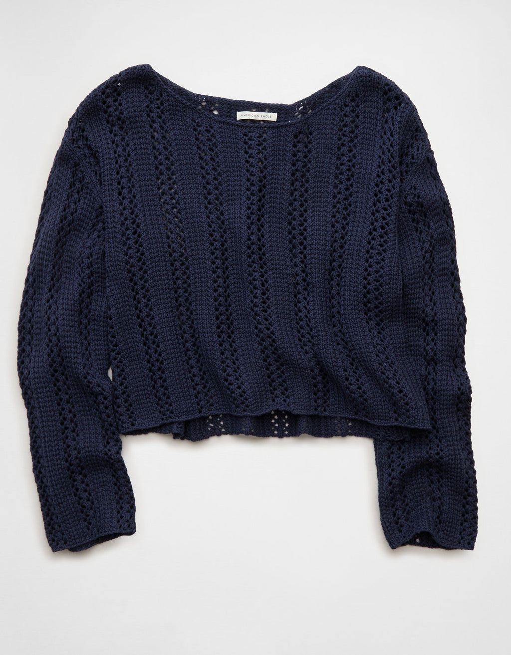 Suéter en crochet con escote Ae - Azul 0348_1769_483_f