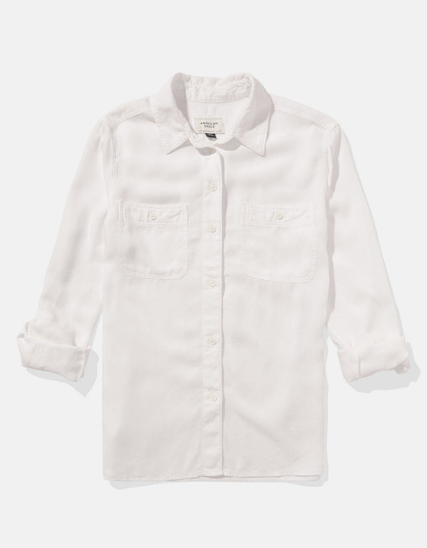 Camisa Manga Larga Mujer AE - Blanco