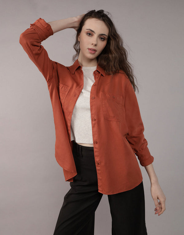 Camisa Manga Larga Mujer AE - Rosa