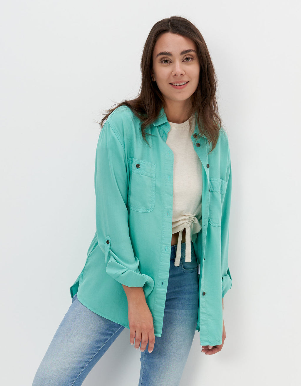 Camisa Manga Larga Mujer AE - Azul 0355_3696_321_of