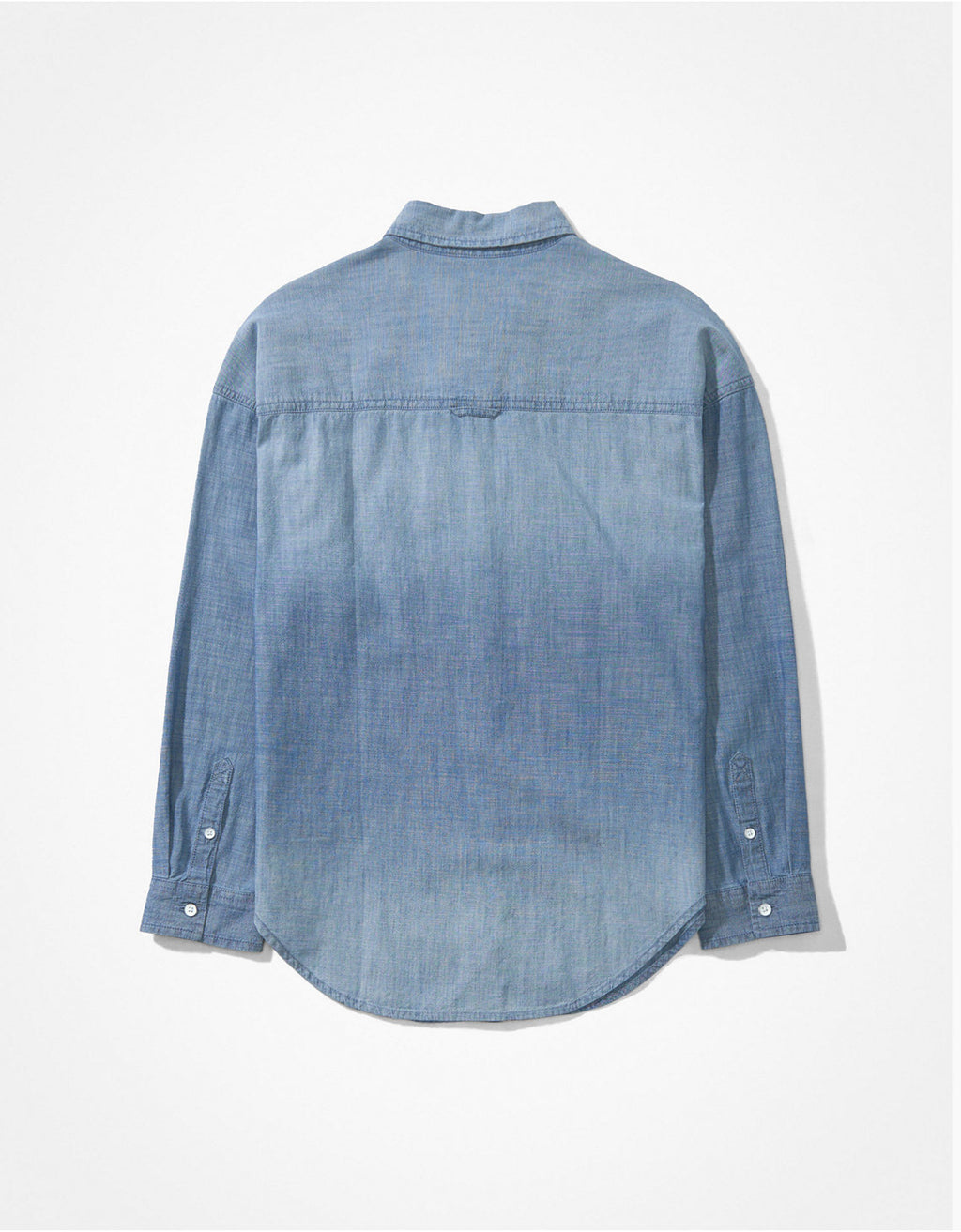 Camisa AE en denim con botones - Azul 0355_3697_400_b