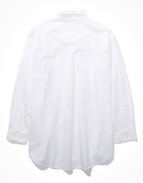 Camisa Oxford AE oversized de botones - Blanco