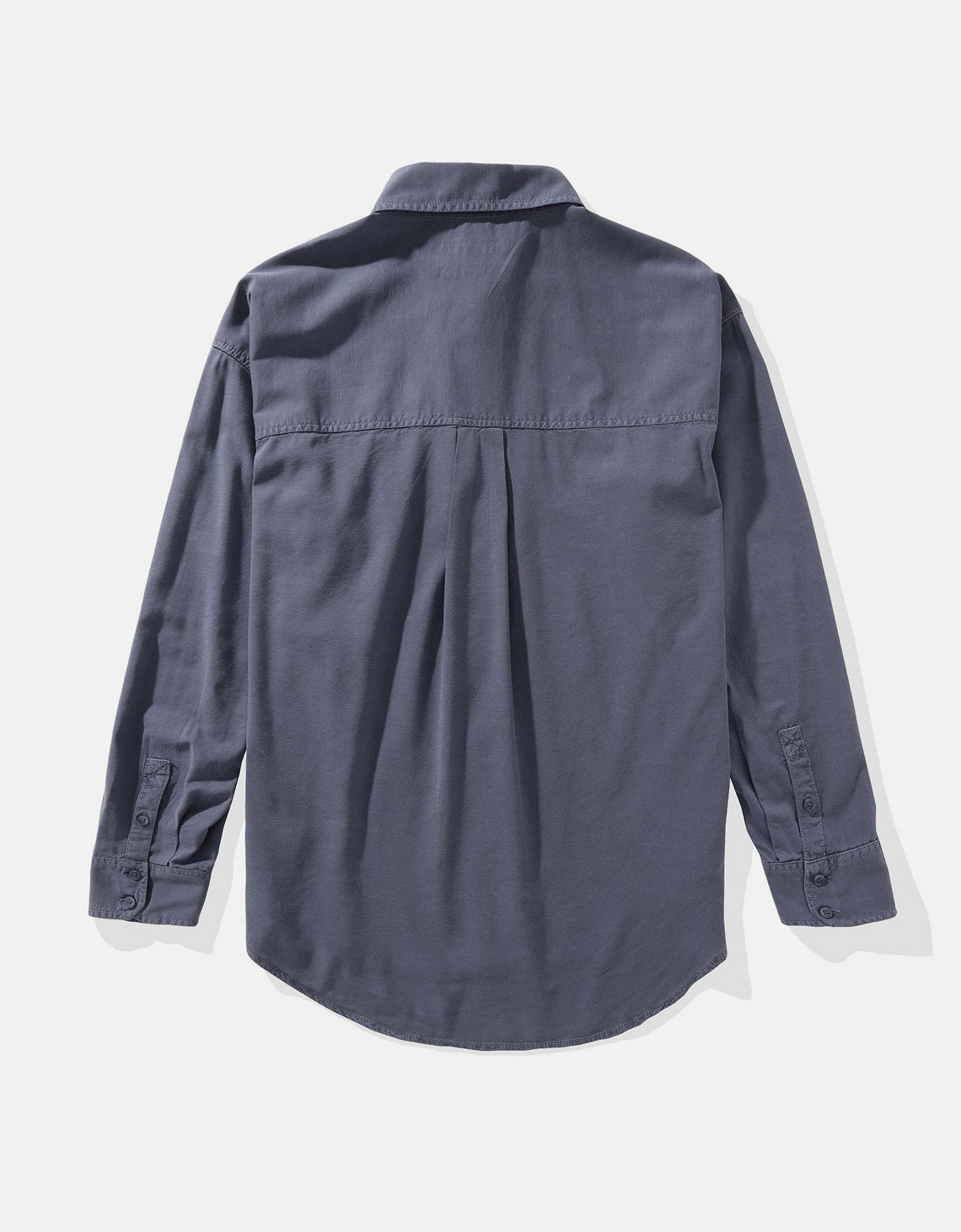 Camisa AE con botones manga larga de Mujer - Azul 0355_5556_410_b