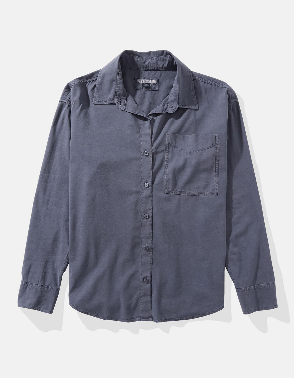 Camisa AE con botones manga larga de Mujer - Azul 0355_5556_410_f
