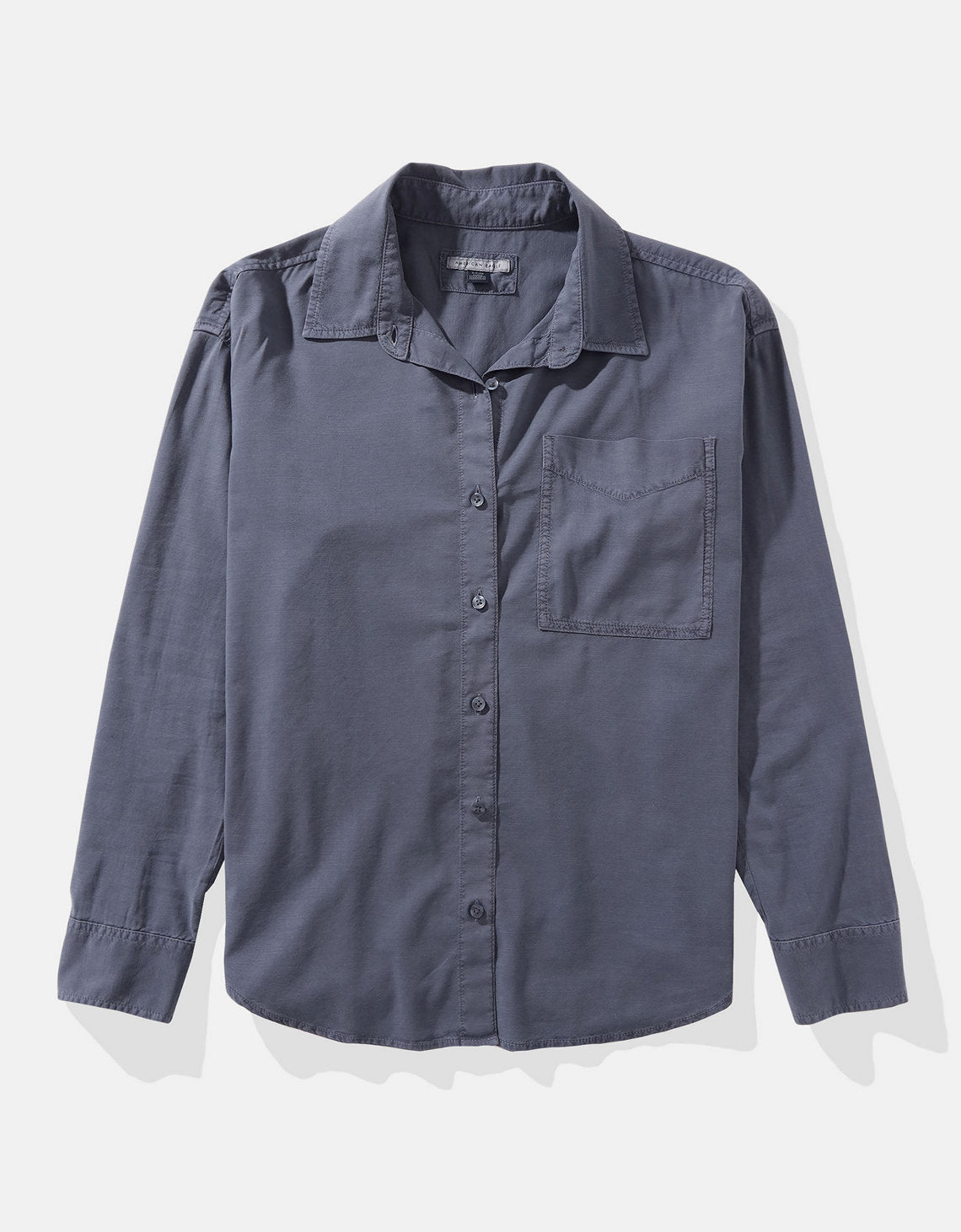 Camisa AE con botones manga larga de Mujer - Azul 0355_5556_410_f