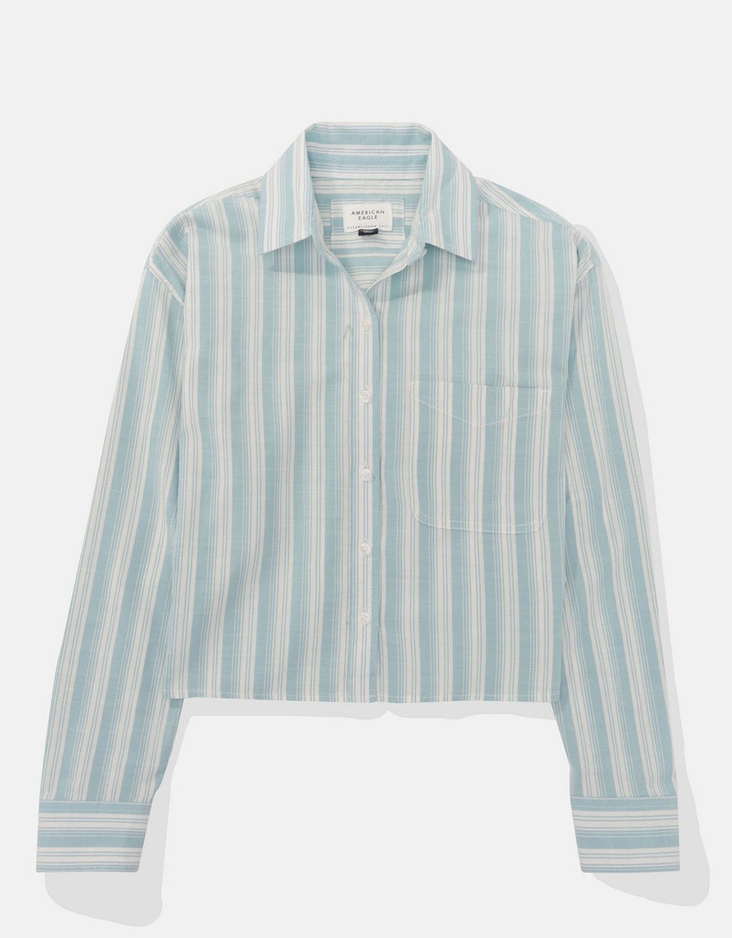 Camisa manga larga Ae con botones - Verde 0355_5656_395_f