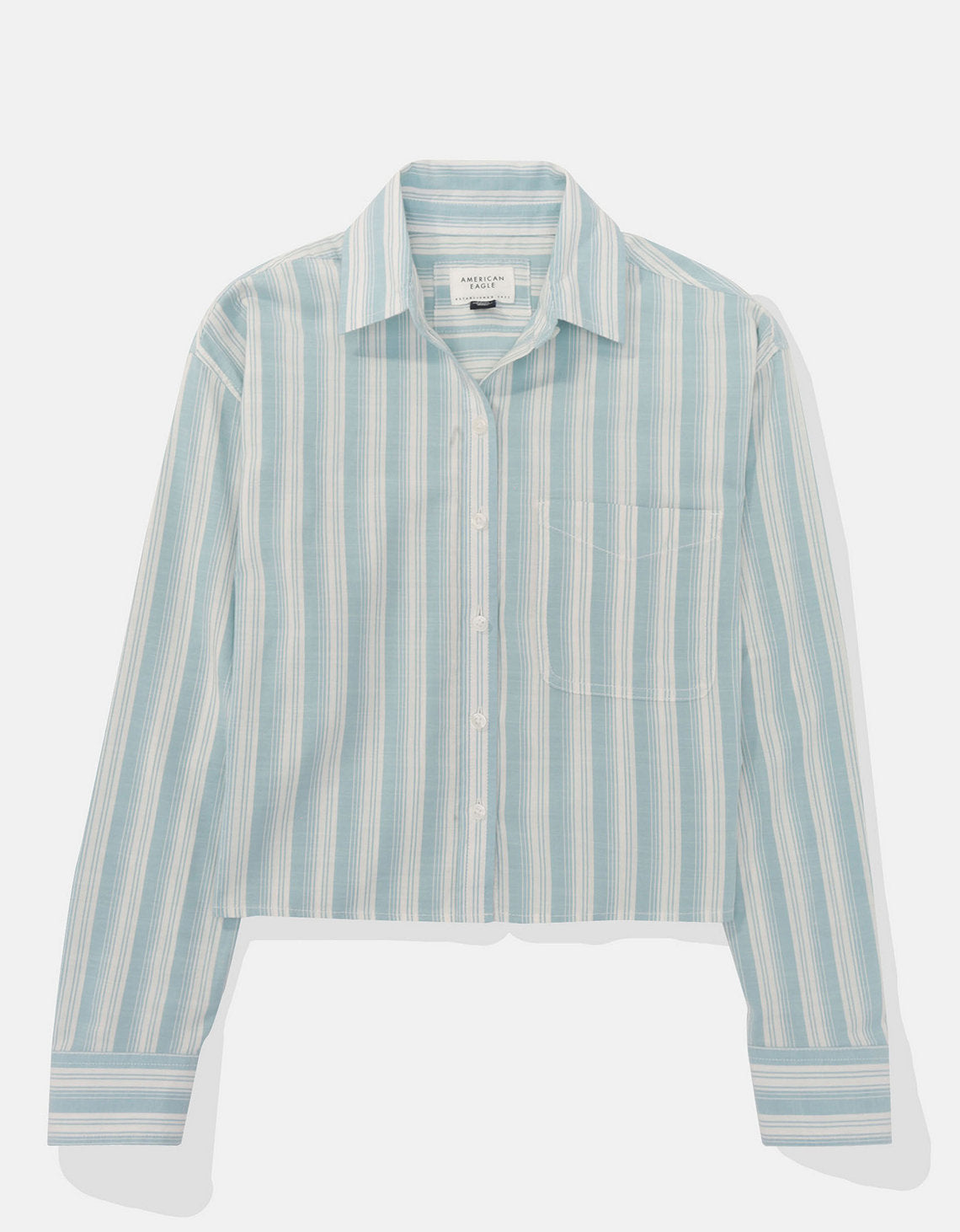 Camisa manga larga Ae con botones - Verde 0355_5656_395_f