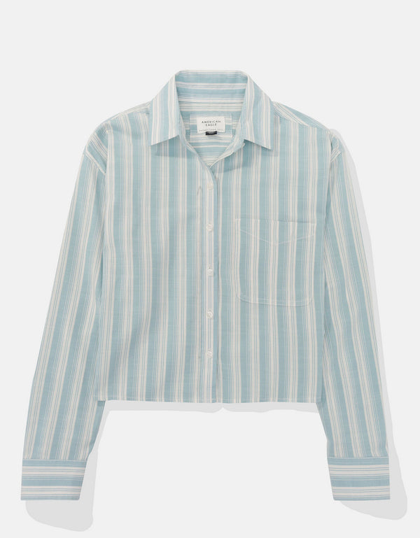 Camisa manga larga Ae con botones - Verde