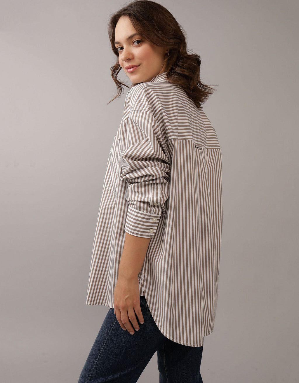 Camisa AE manga larga con bolsillo para mujer - Generico 0355_5732_050_ob