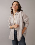 Camisa AE manga larga con bolsillo para mujer - Generico 0355_5732_050_of