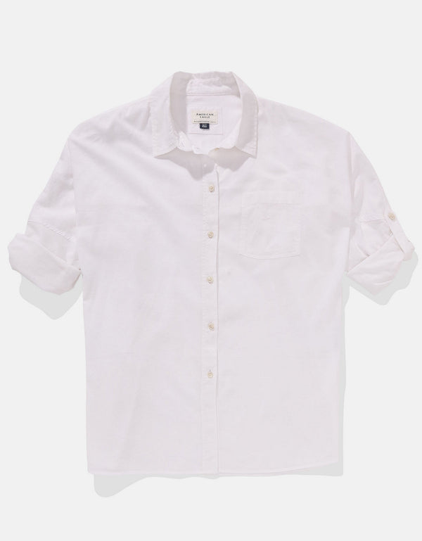 Camisa Manga Larga Mujer AE - Blanco