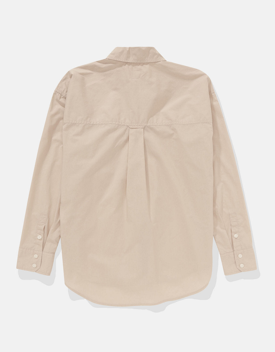 Camisa Clásica de Botones Corte Perfecto para Mujer - Beige 0355_6093_676_b