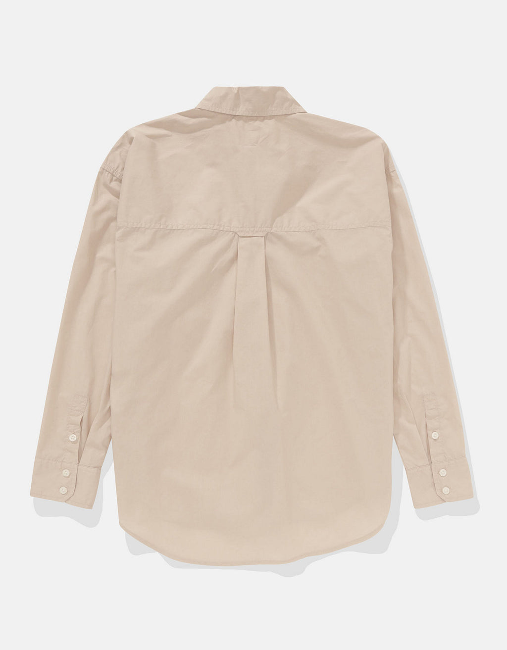Camisa Clásica de Botones Corte Perfecto para Mujer - Beige 0355_6093_676_b