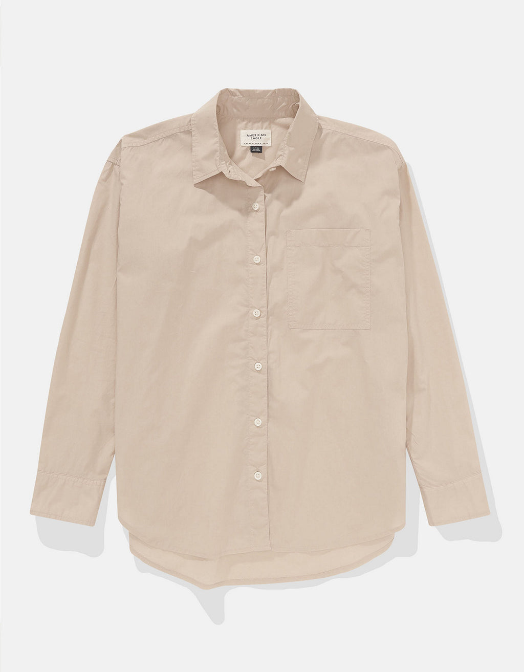 Camisa Clásica de Botones Corte Perfecto para Mujer - Beige 0355_6093_676_f