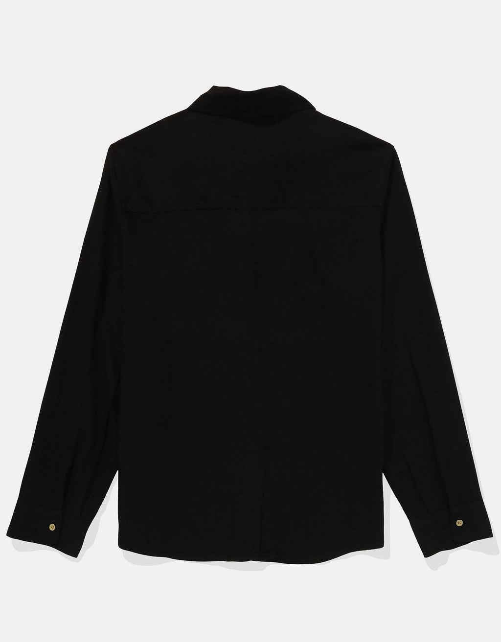 Camisa manga larga de botones de mujer AE - Negro 0355_6127_001_b