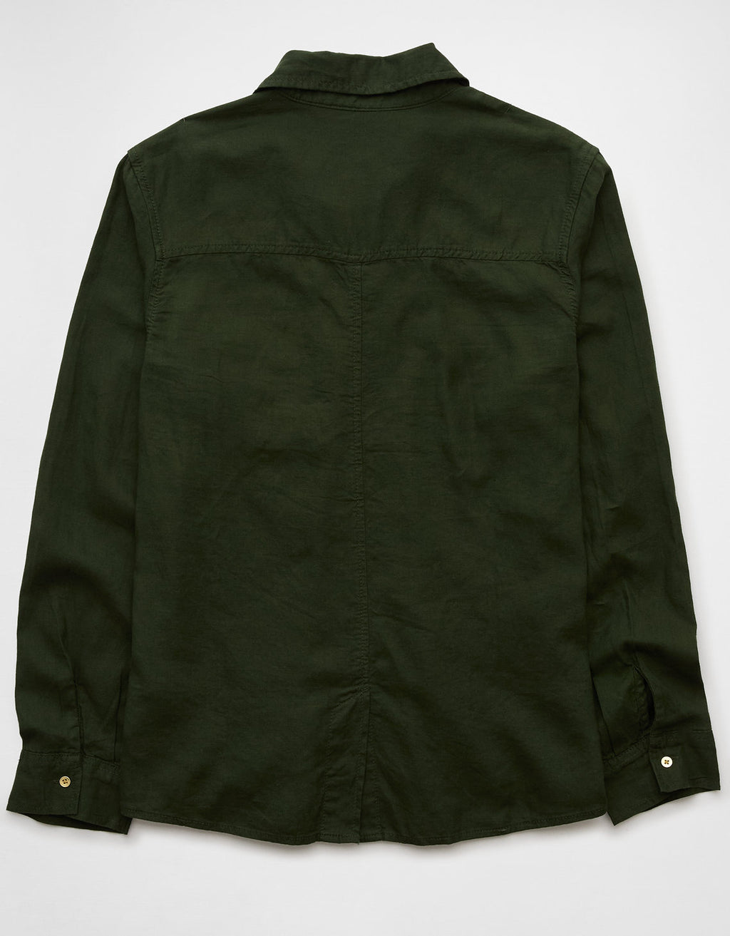 Camisa manga larga de botones de mujer AE - Verde 0355_6127_300_b
